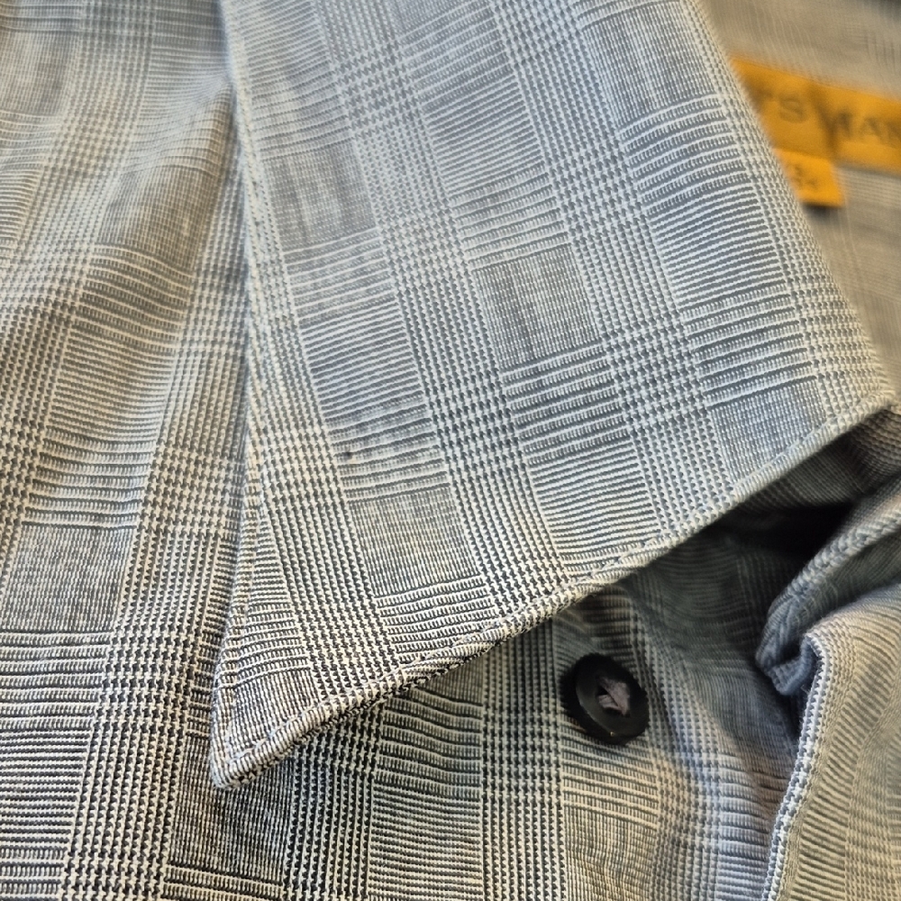 Today's Man Long Sleeve Dress Shirt with Classic Collar - Picture 6 of 11